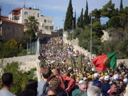 Procesión de Domingo de Ramos en Jerusalén